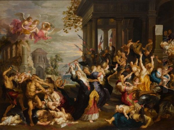 The Massacre of the Innocents, after Rubens Oil Painting by unknown