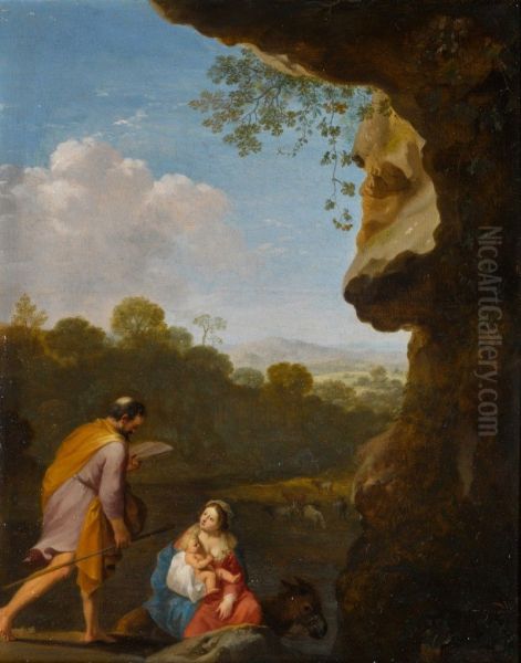 The Rest on the Flight into Egypt Oil Painting by unknown