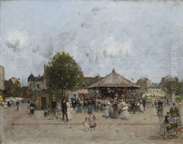 Fete foraine Oil Painting by unknown