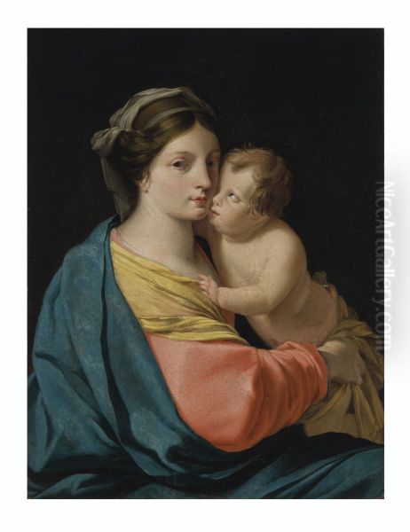 The Madonna and Child Oil Painting by Eustache Le Sueur