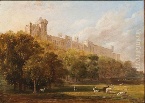 Windsor Great Park Oil Painting by Henry Bryan Ziegler