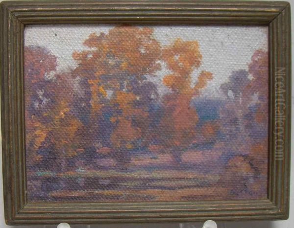 A Fall Day Oil Painting by Albert Prentice Button