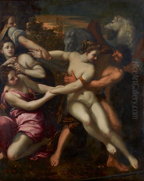 Abduction of Persephone Oil Painting by Scarsellino