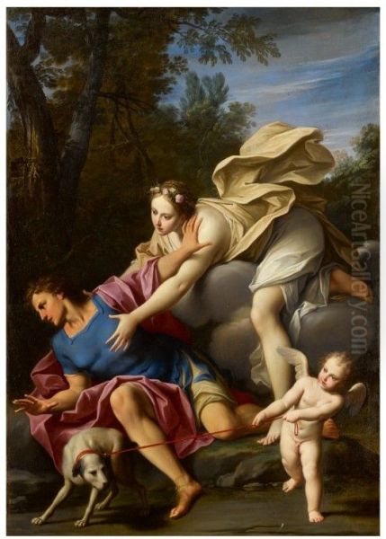 AURORA AND CEPHALUS Oil Painting by Marcantonio Franceschini