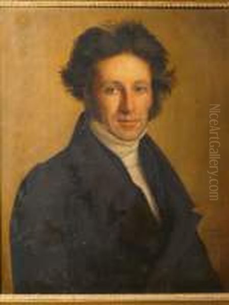 Portrait of a man Oil Painting by Jean Baptiste Mutin