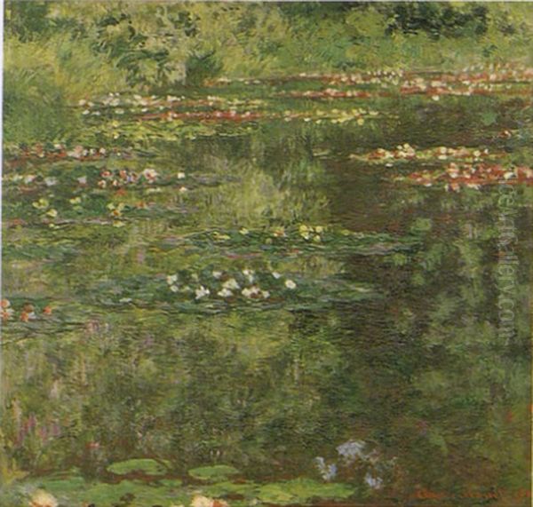 Nympheas Oil Painting by Claude Monet