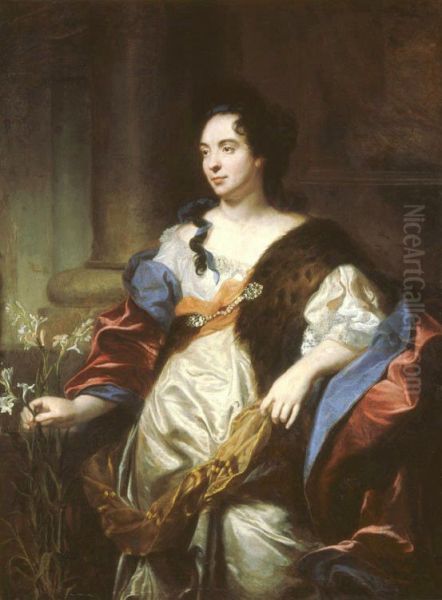 Portrait of Marie Cadenne Oil Painting by Hyacinthe Rigaud