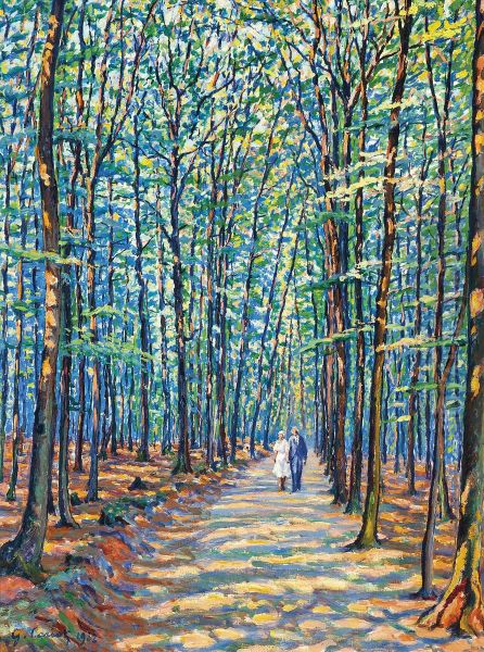 Georgenborn sous bois Oil Painting by Gustave Cariot