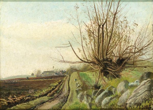 Landscape in Autumn. Oil Painting by Laurits Andersen Ring