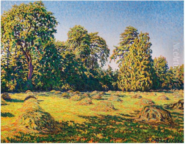 PRAIRIAL, LES FOINS Oil Painting by Gustave Cariot