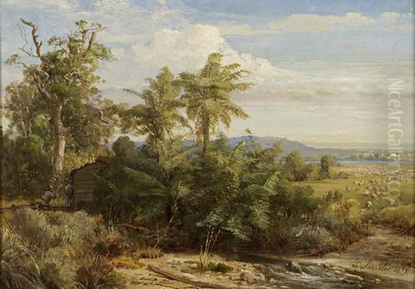 View From Yarra Glen Oil Painting by Abraham Louis Buvelot