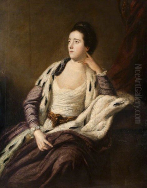 Lady Maynard (c.1731-1762) Oil Painting by Joshua Reynolds