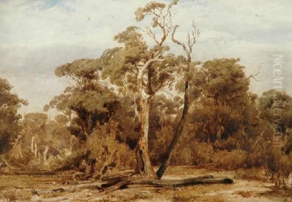 Australian Landscape Oil Painting by Abraham Louis Buvelot