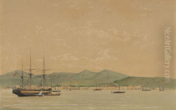 Port of Spain, from the Sea Oil Painting by Michel-Jean Cazabon