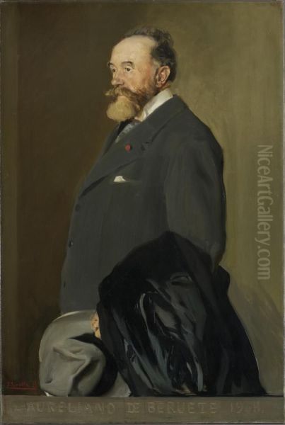 Aureliano de Beruete Oil Painting by Joaquin Sorolla