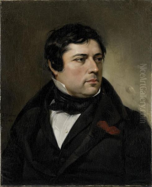 Jean Auguste Dominique Ingres Oil Painting by Federico de Madrazo y Kuntz