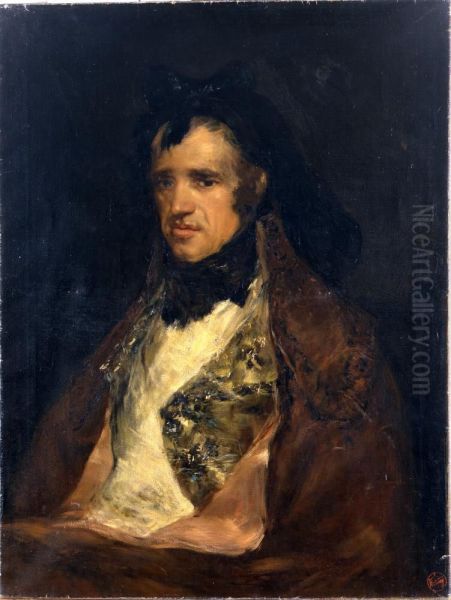 Copy after Goya's Portrait of Pedro Mocarte Oil Painting by Francisco Goya