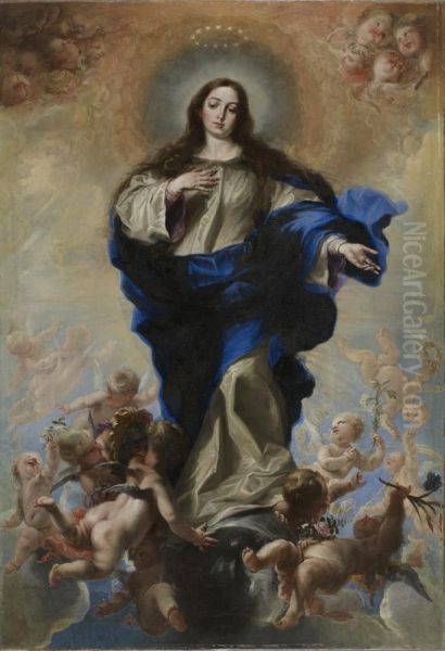 Virgin of the Immaculate Conception Oil Painting by Juan Carreno De Miranda