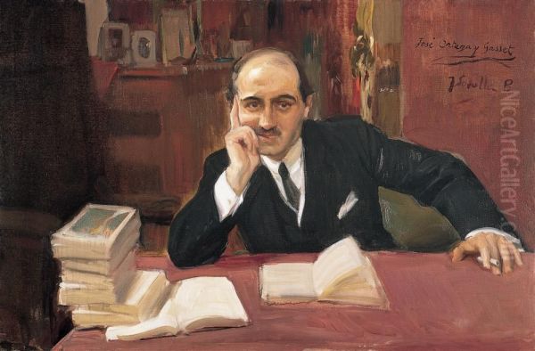 Jose Ortega y Gasset Oil Painting by Joaquin Sorolla