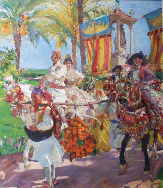 Valencia Oil Painting by Joaquin Sorolla