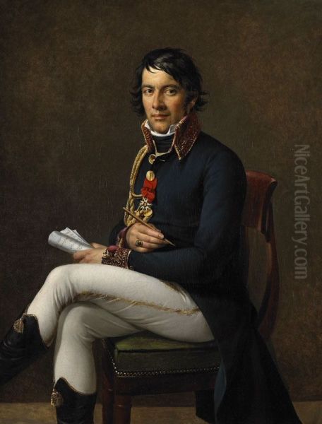 Portrait of Baron Larrey Oil Painting by Marie-Guillemine Benoist