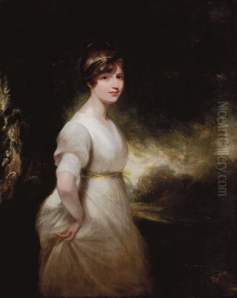 Portrait of The Hon. Elizabeth Charlotte Eden, Lady Godolphin Oil Painting by William Beechey