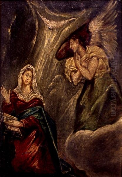 Annunciation (copy) Oil Painting by El Greco