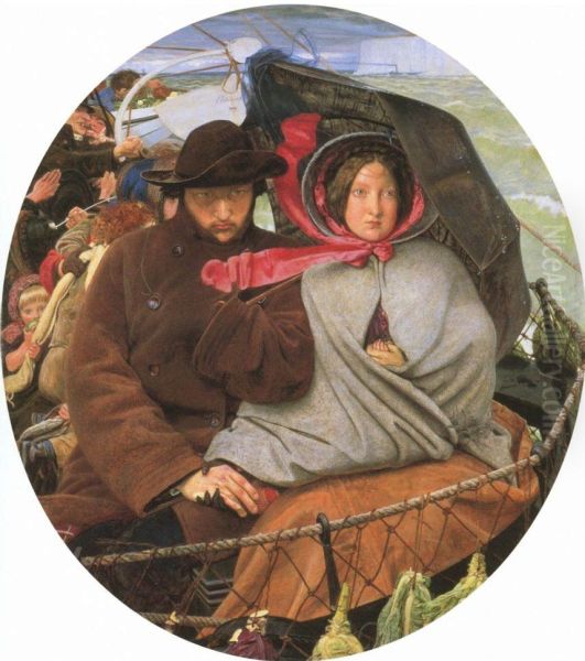 The Last of England Oil Painting by Ford Madox Brown