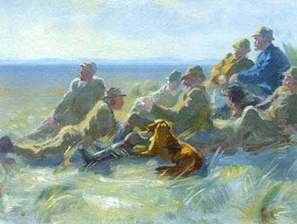 Hunters from Skagen. Study Oil Painting by Peder Severin Kroyer