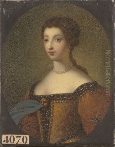 Louise de Bourbon, Princess of La Roche-sur-Yon Oil Painting by Joseph Albrier