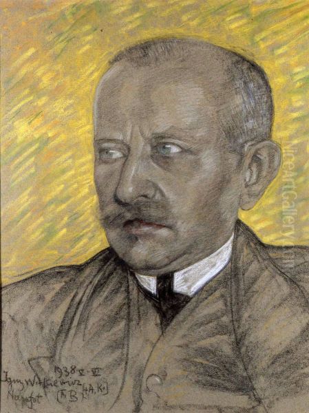 Portret mezczyzny Oil Painting by Stanislaw Ignacy Witkiewicz