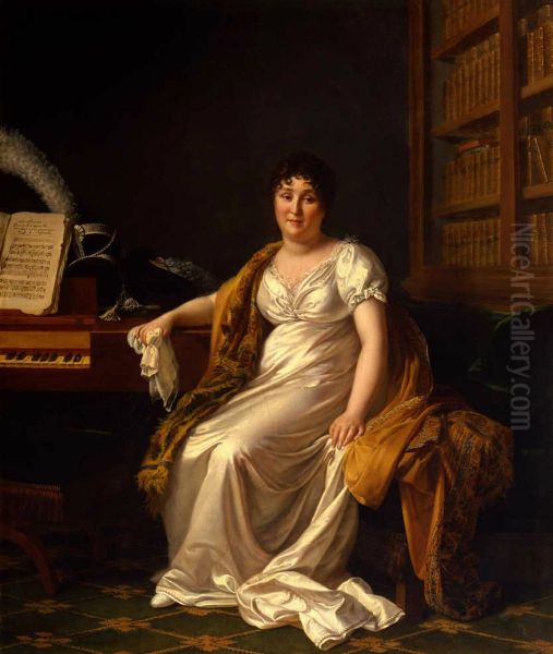 Portrait of Sophie Regnault Oil Painting by Henriette Lorimier