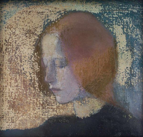 Fragment Oil Painting by Helene Schjerfbeck