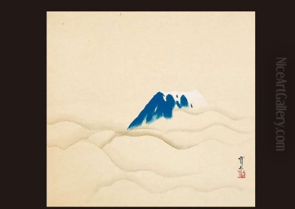 Mt.fuji Oil Painting by Kimura Buzan