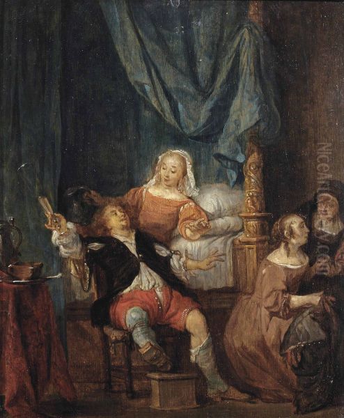 The Prodigal Son in the Brothel Oil Painting by Gabriel Metsu