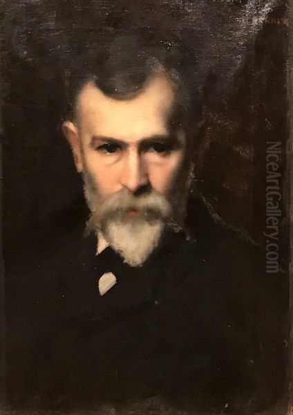 Portrait of Emmanuel Benner Oil Painting by Jean-Jacques Henner