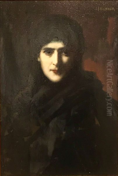 Pensierosa Oil Painting by Jean-Jacques Henner