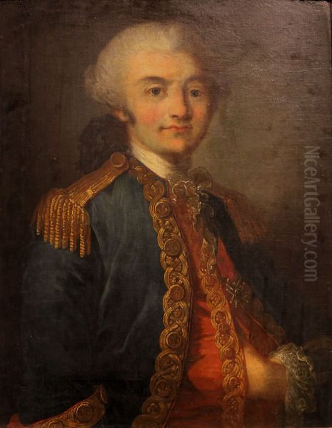 Portrait du CV de Trolong du Rumain (1743-1780) Oil Painting by unknown