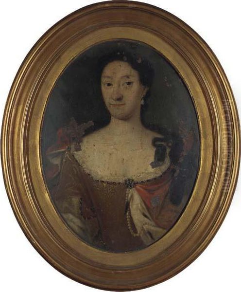 Portrait Anne-marie D'orleans, Queen Of Sardinia (1666-1728) Oil Painting by Maria Giovanna Battista Buzzana Clementi