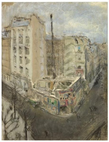 Demolition rue de Calais Oil Painting by Edouard Vuillard