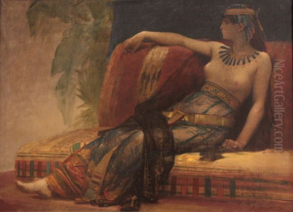 Cleopatre (etude) Oil Painting by Alexandre Cabanel