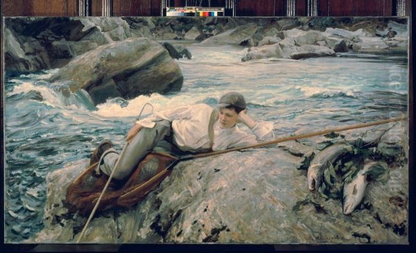 Pa semester, Norge Oil Painting by John Singer Sargent