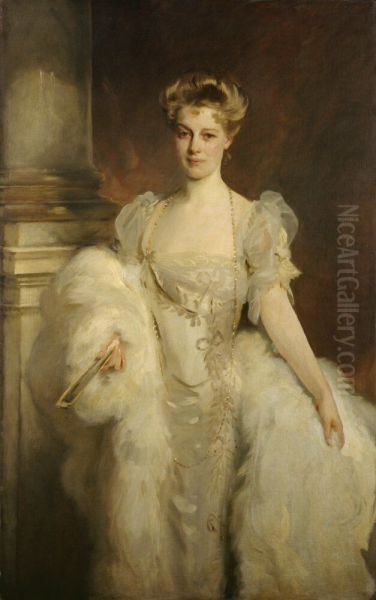 Mrs J P Morgan Jr (Jane Norton Grew) Oil Painting by John Singer Sargent