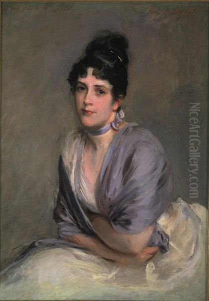 Mrs Frank Millet (Elizabeth Merrill) Oil Painting by John Singer Sargent