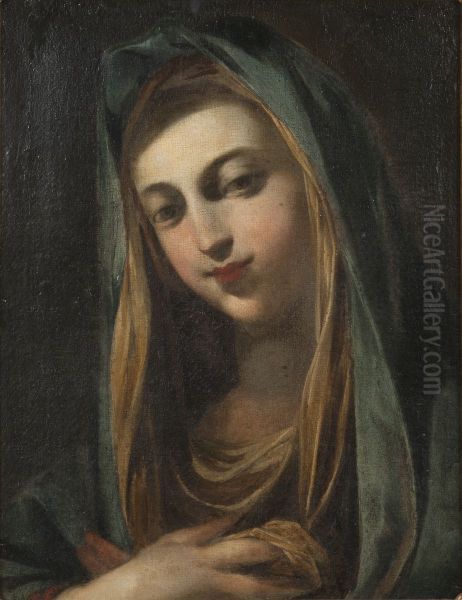 Female Saint Oil Painting by Giovanni Battista Salvi da Sassoferrato