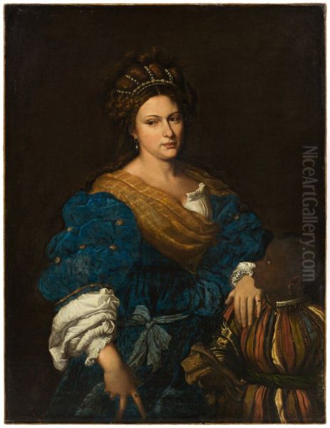 Laura de Dianti (dod 1573) Oil Painting by Titian