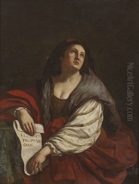 The Cimmerian Sibyl Oil Painting by Guercino