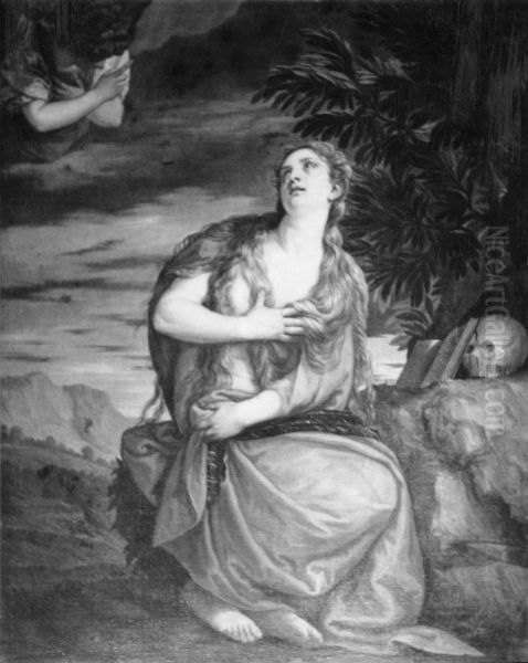 The Penitent Magdalen Oil Painting by Paolo Veronese