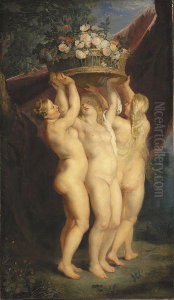 The Three Graces Oil Painting by Peter Paul Rubens