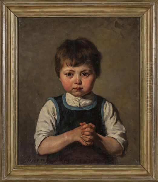 Portrait of a Boy Oil Painting by Jenny Nystrom